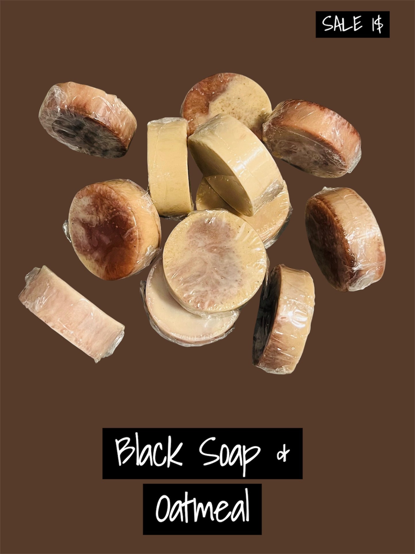 Black Soap & Oatmeal Face & Body Bar