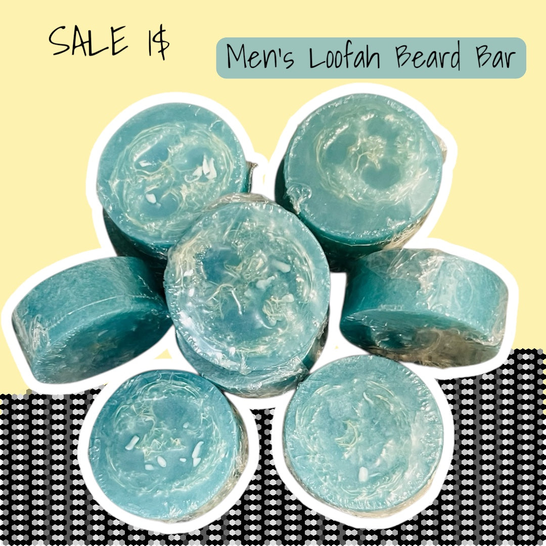 Men's Detox Face & Beard Loofah Bar