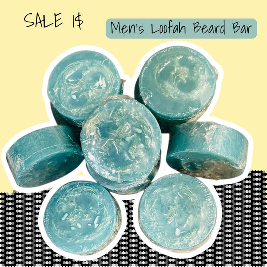 Men's Detox Face & Beard Loofah Bar