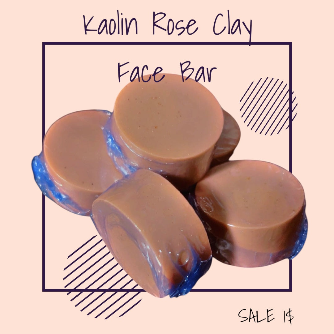 kaolin Rose Clay Face Bar